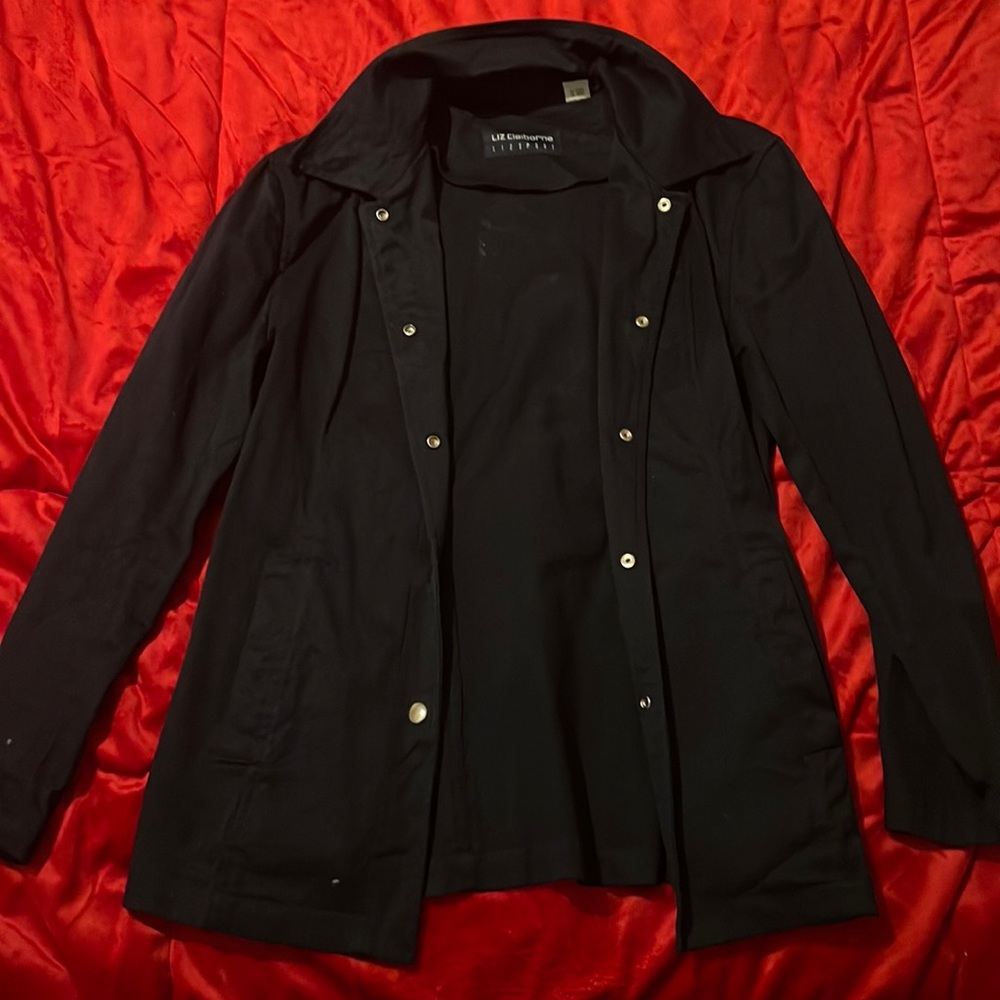 Liz Claiborne Light Jacket Navy Blue
